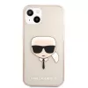 Karl Lagerfeld Apple iPhone 13 TPU Full Glitter Head puzdro zlatá