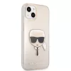 Karl Lagerfeld Apple iPhone 13 TPU Full Glitter Head puzdro zlatá