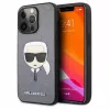 Karl Lagerfeld Apple iPhone 13 Pro Saffiano Karl Head puzdro strieborná