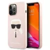 Karl Lagerfeld Apple iPhone 13 Pro Liquid Silicone Karl Head puzdro ružová
