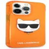Karl Lagerfeld Apple iPhone 13 Pro Fluo TPU Choupette Head puzdro oranžová