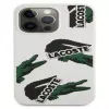 Lacoste Apple iPhone 13 Pro Liquid Silicone Allover Pattern puzdro biela