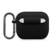 Lacoste Apple AirPods 3 Liquid Silicone Glossy Printing Logo puzdro čierna