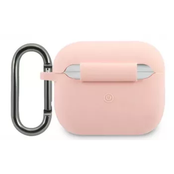 Lacoste Apple AirPods 3 Liquid Silicone Glossy Printing Logo puzdro ružová