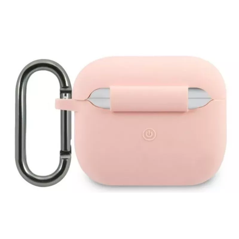 Lacoste Apple AirPods 3 Liquid Silicone Glossy Printing Logo puzdro ružová