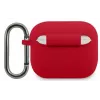 Lacoste Apple AirPods 3 Liquid Silicone Glossy Printing Logo puzdro červená
