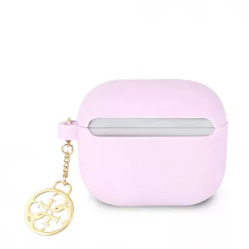 Guess Apple AirPods 3 Charms silikónové puzdro fialová