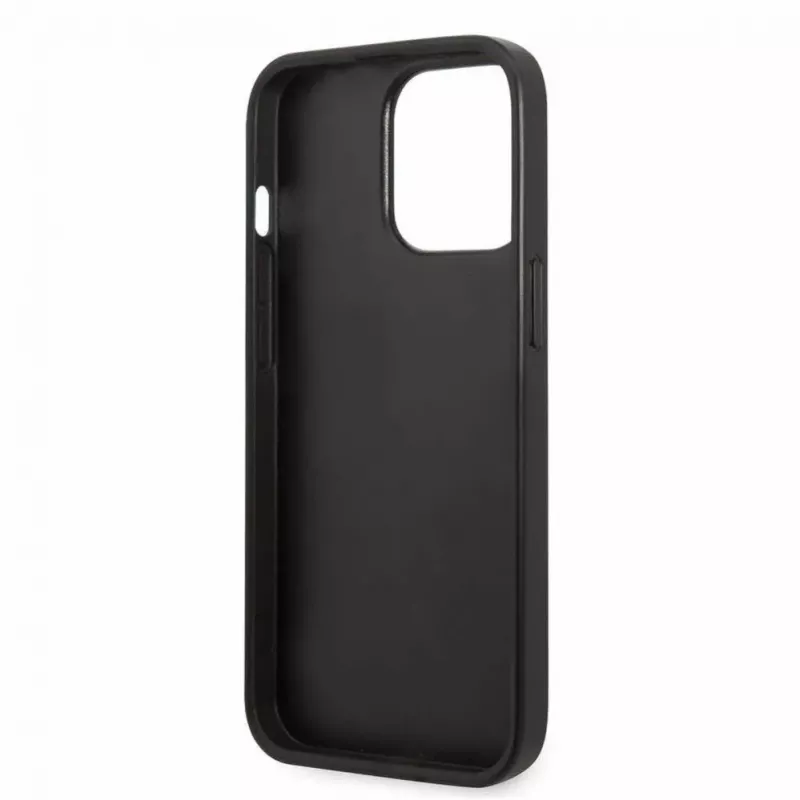 Karl Lagerfeld Apple iPhone 13 Pro Monogram Plaque puzdro čierna ružová