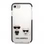 Karl Lagerfeld Apple iPhone 7/8/SE 2020/SE 2022 TPE Karl and Choupette kryt biela