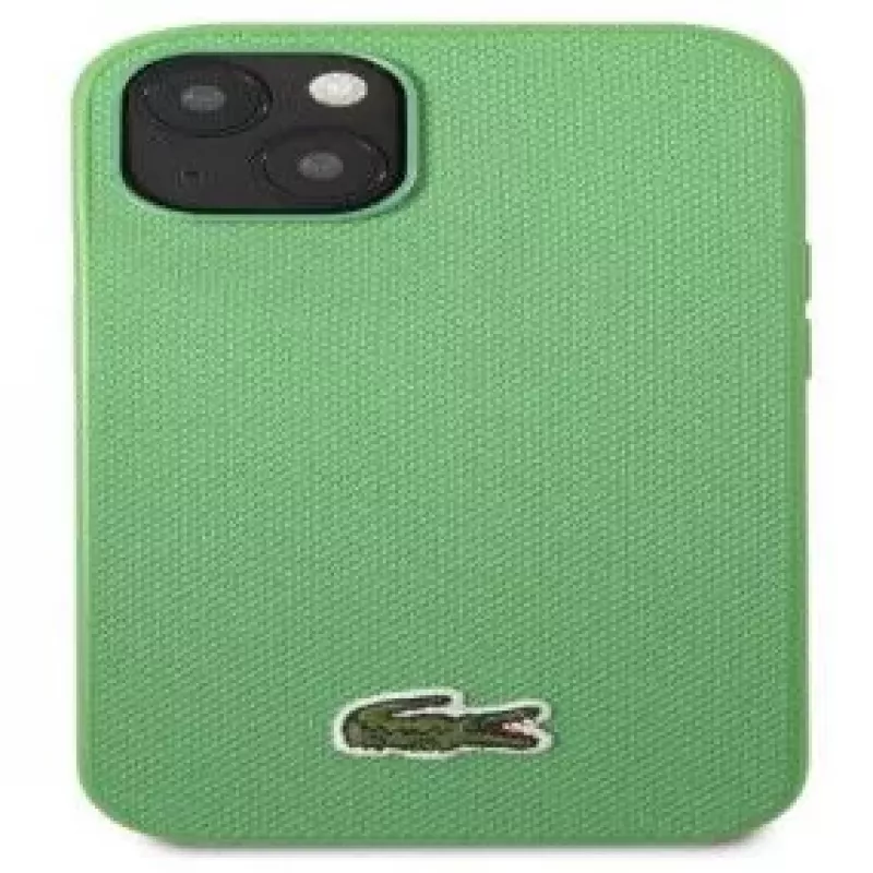 Lacoste Apple iPhone 14 Iconic Petit Pique Logo zelený zadný kryt