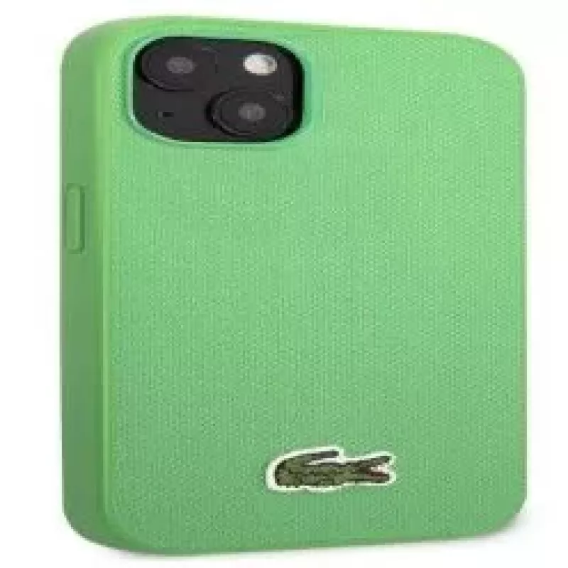 Lacoste Apple iPhone 14 Iconic Petit Pique Logo zelený zadný kryt