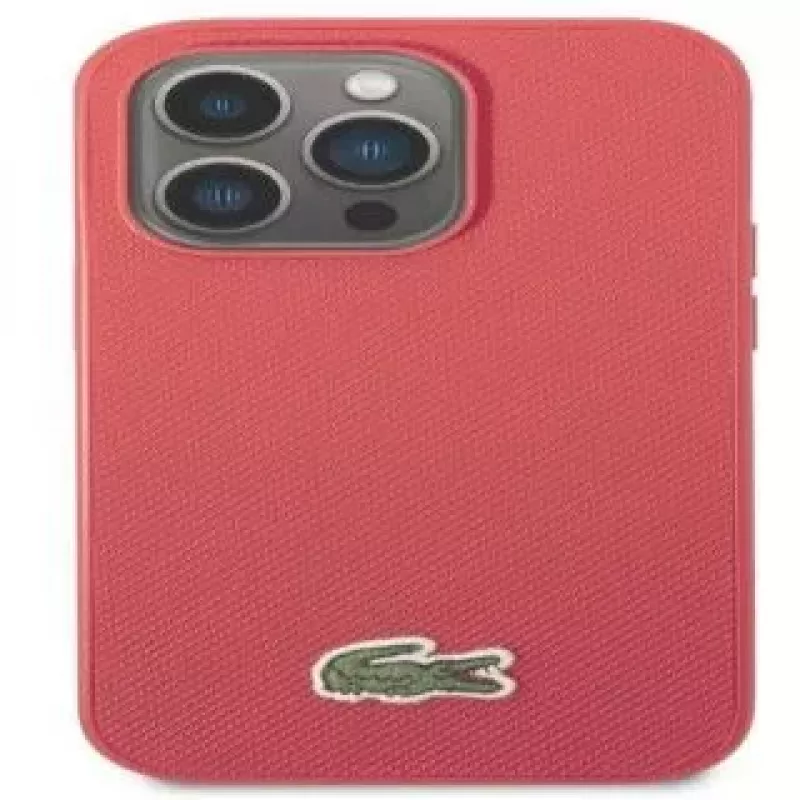 Lacoste Apple iPhone 14 Pro Iconic Petit Pique Logo puzdro červená