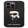 Karl Lagerfeld Apple iPhone 14 Pro Max Liquid Silicone Ikonik NFT puzdro čierna