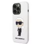 Karl Lagerfeld Apple iPhone 14 Pro Liquid Silicone Ikonik NFT puzdro biela