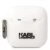 Karl Lagerfeld AirPods 1/2 Choupette silikónové puzdro biela