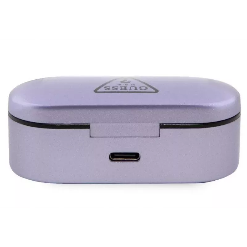 Guess True Wireless Triangle Logo BT5.0 stereo slúchadlá fialová