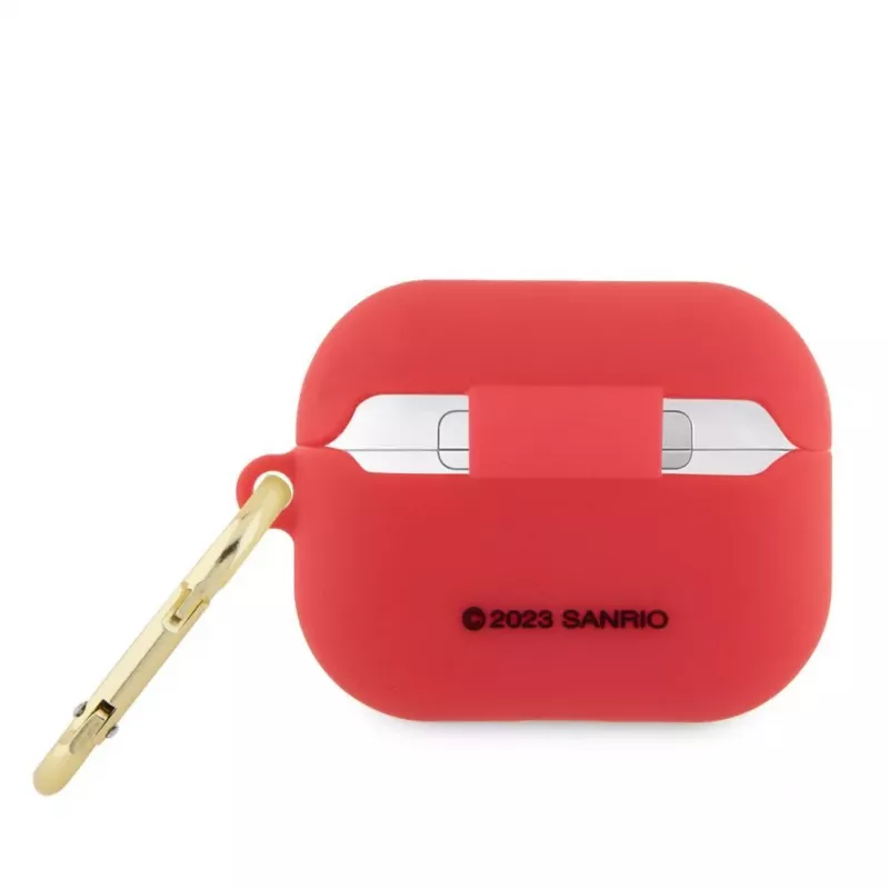 Hello Kitty Apple AirPods Pro puzdro silikónové 3D Kitty Head červená