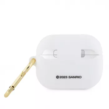 Hello Kitty Apple AirPods Pro puzdro silikónové 3D Kitty Head biela