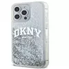 DKNY Apple iPhone 15 Pro 6.1 pevné puzdro Liquid Glitter Big Logo čierne