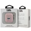 Karl Lagerfeld Ikonik Saffiano zadné puzdro pre Apple iPhone 14 Pro Max - ružové