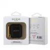 Guess Apple AirPods 1/2 PU zrnité puzdro Classic Logo čierne