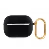Guess Apple AirPods Pro 2 PU zrnité puzdro Classic Logo čierne