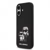 Karl Lagerfeld Apple iPhone 17 Liquid Silicone K&CH Sketch puzdro MagSafe čierne