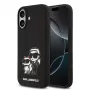 Karl Lagerfeld Apple iPhone 17 Liquid Silicone K&CH Sketch puzdro MagSafe čierne