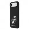 Karl Lagerfeld Apple iPhone Air Liquid Silicone K&CH Sketch puzdro MagSafe čierne