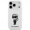 Karl Lagerfeld KL Sketch & Logo silikónové puzdro pre Apple iPhone 17 Pro s MagSafe - biele