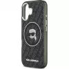 Karl Lagerfeld Apple iPhone 17 silikónové puzdro s MagSafe KL Head Logo čierne