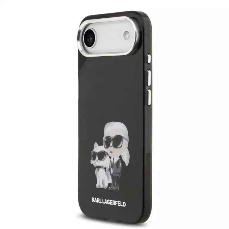 Karl Lagerfeld Apple iPhone Air silikónové puzdro IML Aquarelle K&C Logo čierne