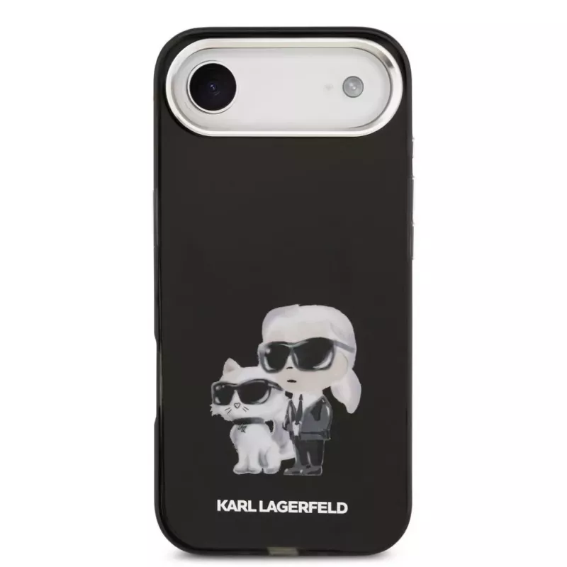 Karl Lagerfeld Apple iPhone Air silikónové puzdro IML Aquarelle K&C Logo čierne