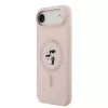 Karl Lagerfeld Liquid Silicone Karl and Choupette Puzdro MagSafe pre iPhone Air, ružové