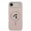 Karl Lagerfeld Liquid Silicone Karl and Choupette Puzdro MagSafe pre iPhone Air, ružové