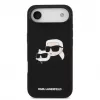 Karl Lagerfeld Apple iPhone Air Liquid Silicone Double Heads puzdro MagSafe čierne