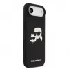 Karl Lagerfeld Apple iPhone Air Liquid Silicone Double Heads puzdro MagSafe čierne