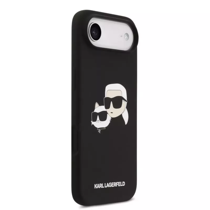 Karl Lagerfeld Apple iPhone Air Liquid Silicone Double Heads puzdro MagSafe čierne
