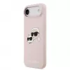 Karl Lagerfeld Apple iPhone Air Liquid Silicone Double Heads puzdro MagSafe ružové