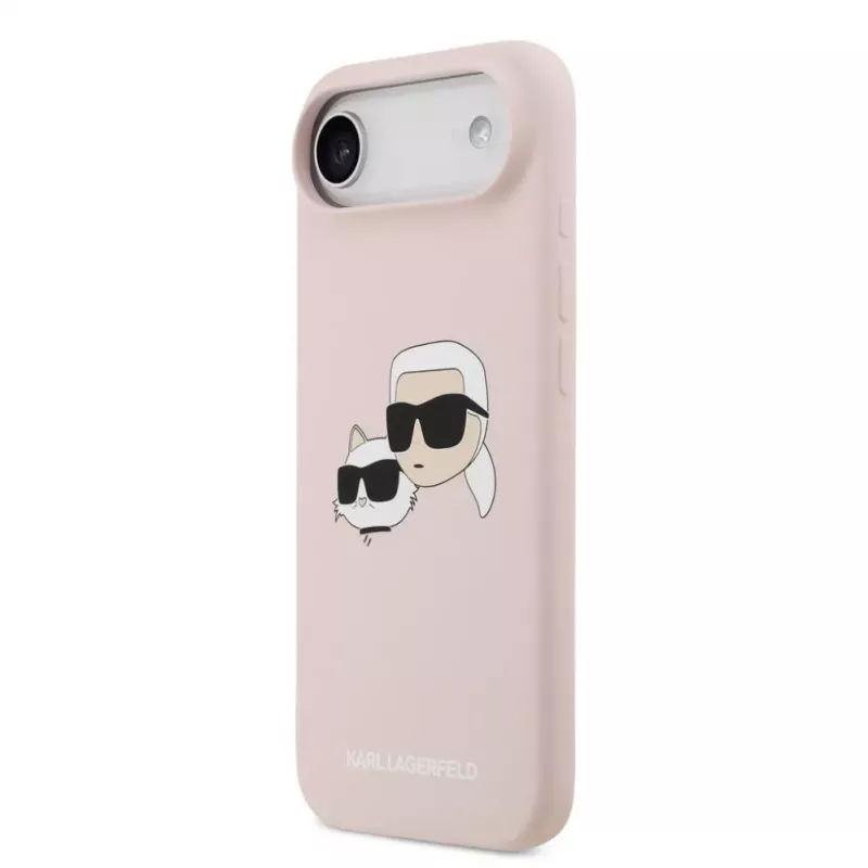 Karl Lagerfeld Apple iPhone Air Liquid Silicone Double Heads puzdro MagSafe ružové
