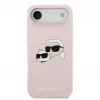 Karl Lagerfeld Apple iPhone Air Liquid Silicone Double Heads puzdro MagSafe ružové