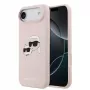 Karl Lagerfeld Apple iPhone Air Liquid Silicone Double Heads puzdro MagSafe ružové