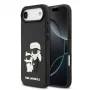 Karl Lagerfeld 3D Rubber Karl and Choupette Puzdro pre iPhone Air, čierne