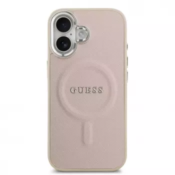 Guess Apple iPhone 17 PU Saffiano puzdro MagSafe ružové