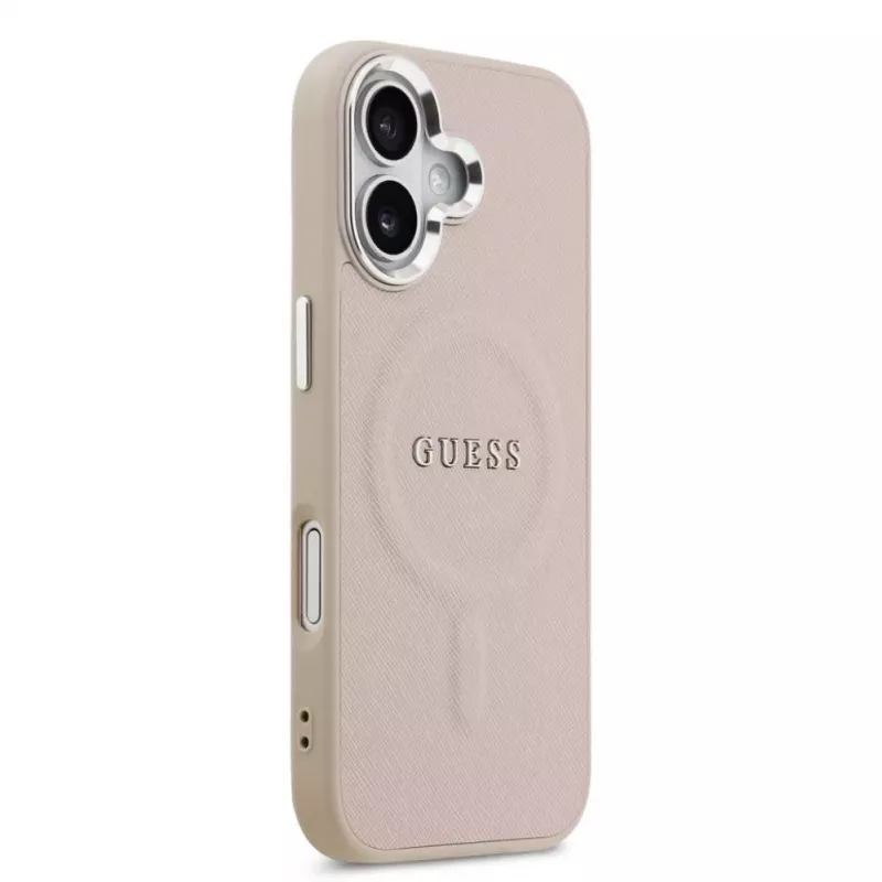 Guess Apple iPhone 17 PU Saffiano puzdro MagSafe ružové