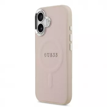 Guess Apple iPhone 17 PU Saffiano puzdro MagSafe ružové