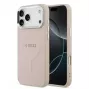 Guess Apple iPhone 17 Pro silikónové puzdro s MagSafe Classic Logo ružové