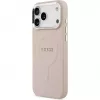 Guess Apple iPhone 17 Pro Max silikónové puzdro s MagSafe Classic Logo ružové