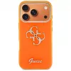 Guess IML 4G Script Metal Puzdro pre iPhone 17 Pro, oranžové