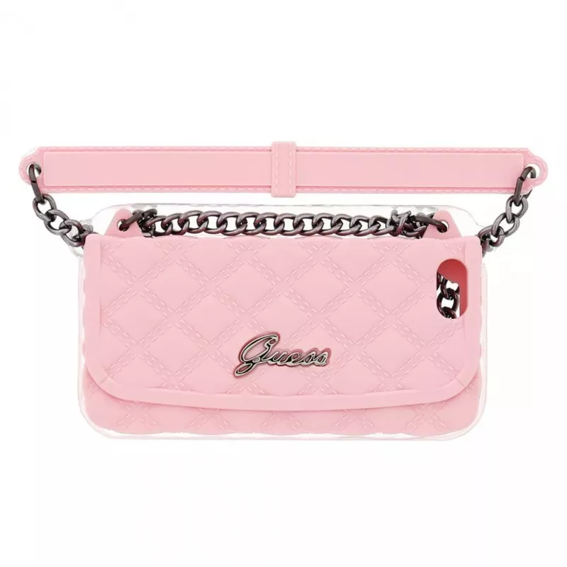 Apple Quilted Clutch silikónové puzdro pre iPhone 6 ružová